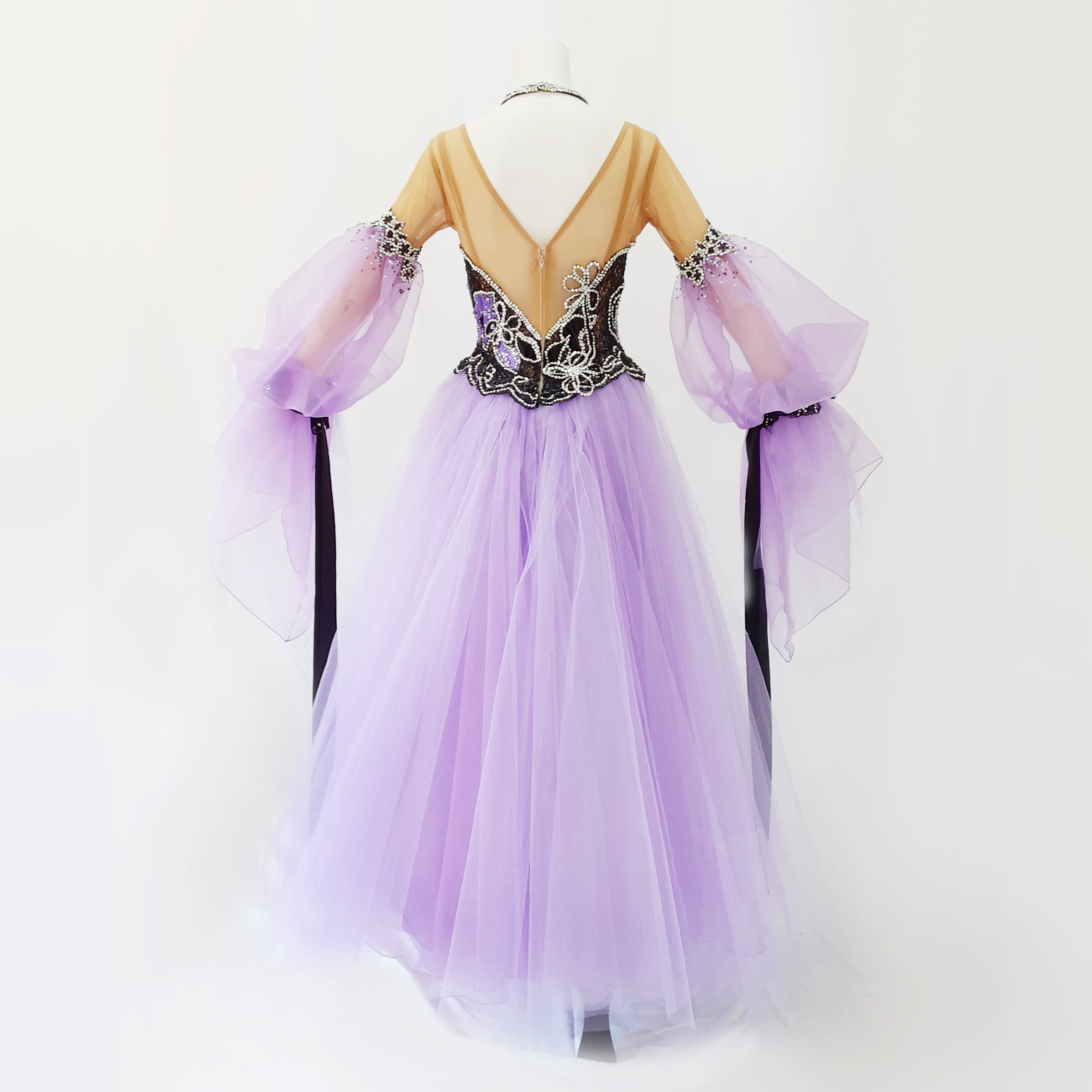 紫チュール黒レース | ダンスファッションgreens